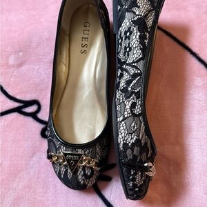 Elegant Black Lace Women's Shoes